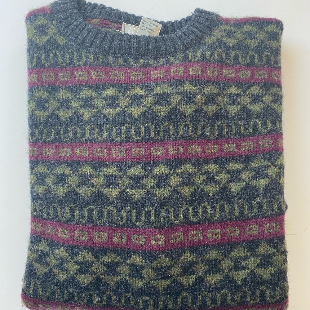 Retro Wool Sweater - image 4